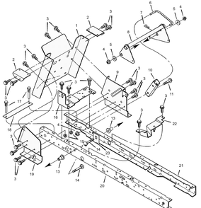 Part Location Diagram of 690065E701 Murray Bracket, Left Transaxle